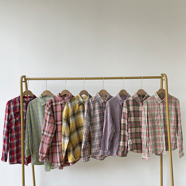 Usus Mens Plaid Long Sleeved Shirt